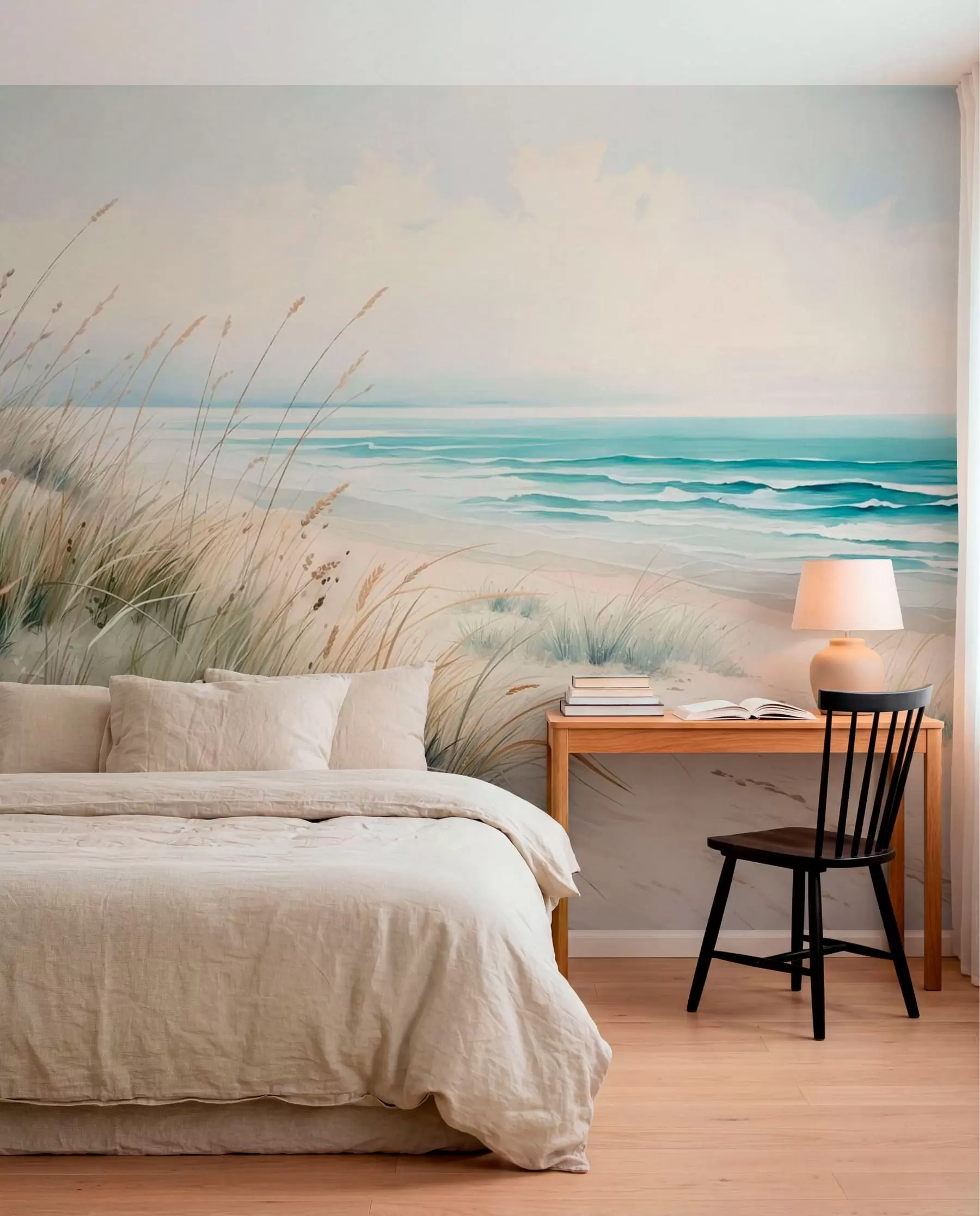 Wall Mural Photo Wallpaper Beach Grass and Turquoise Sea w05537