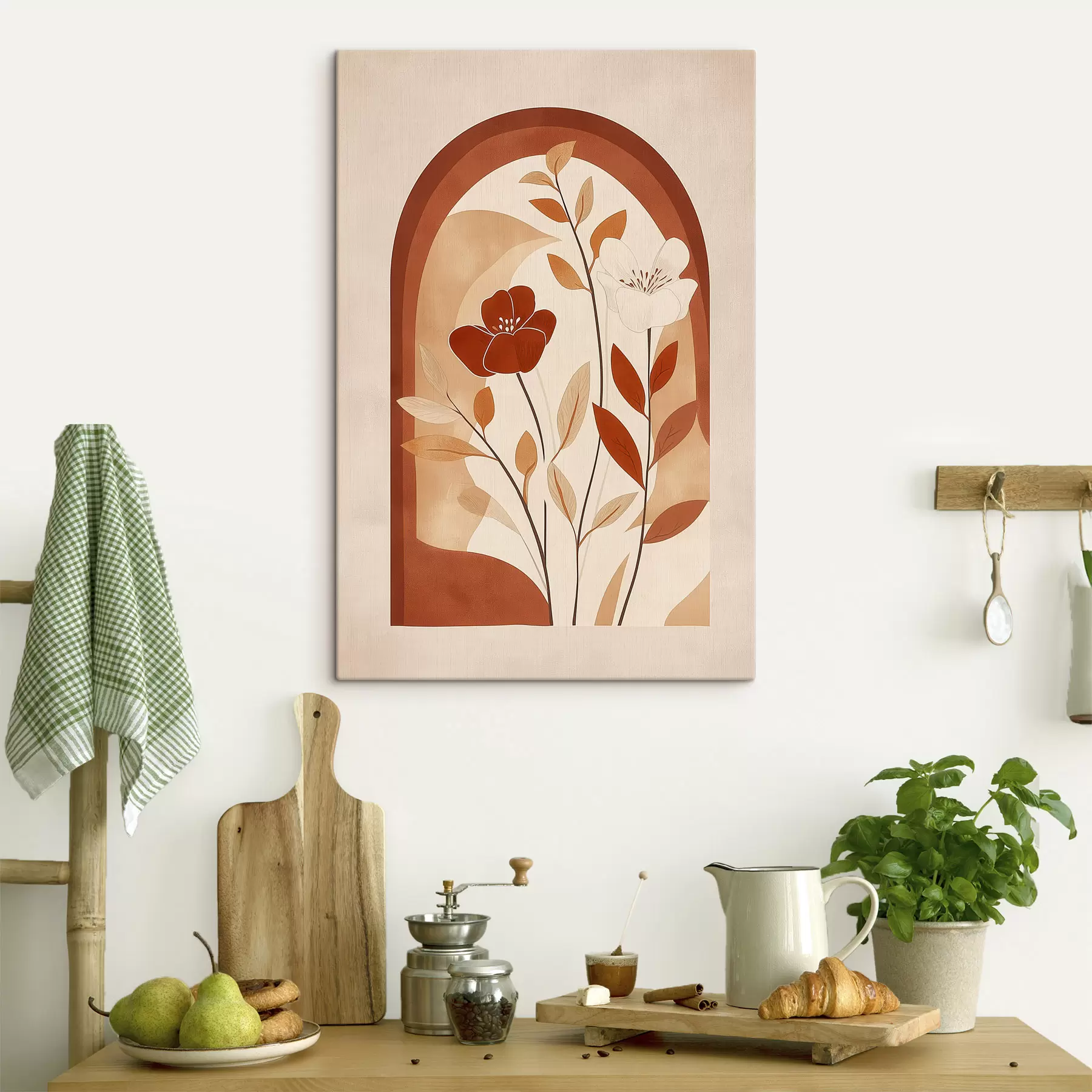 murales Flores abstractas s49261