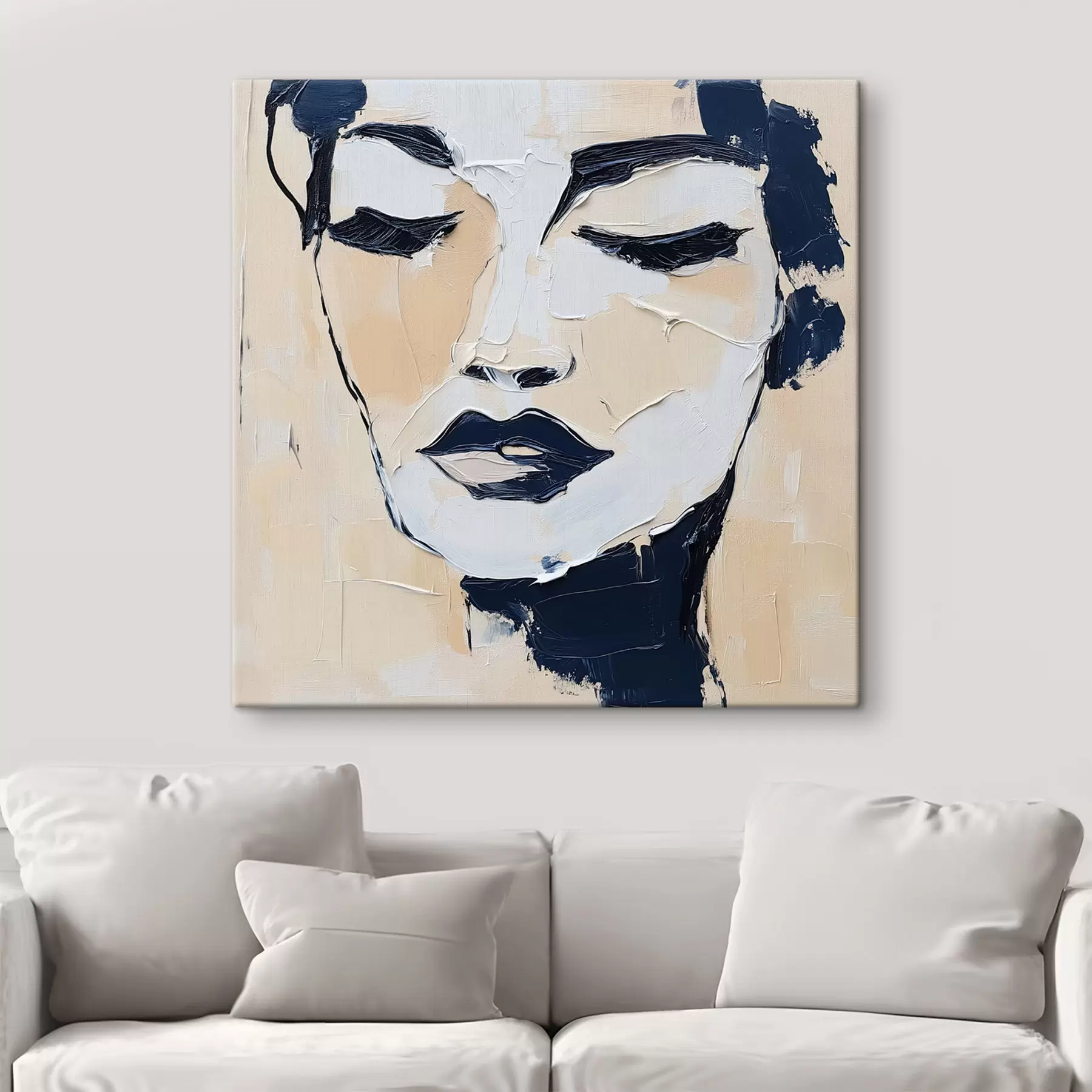 wall murals Abstract Face s49285