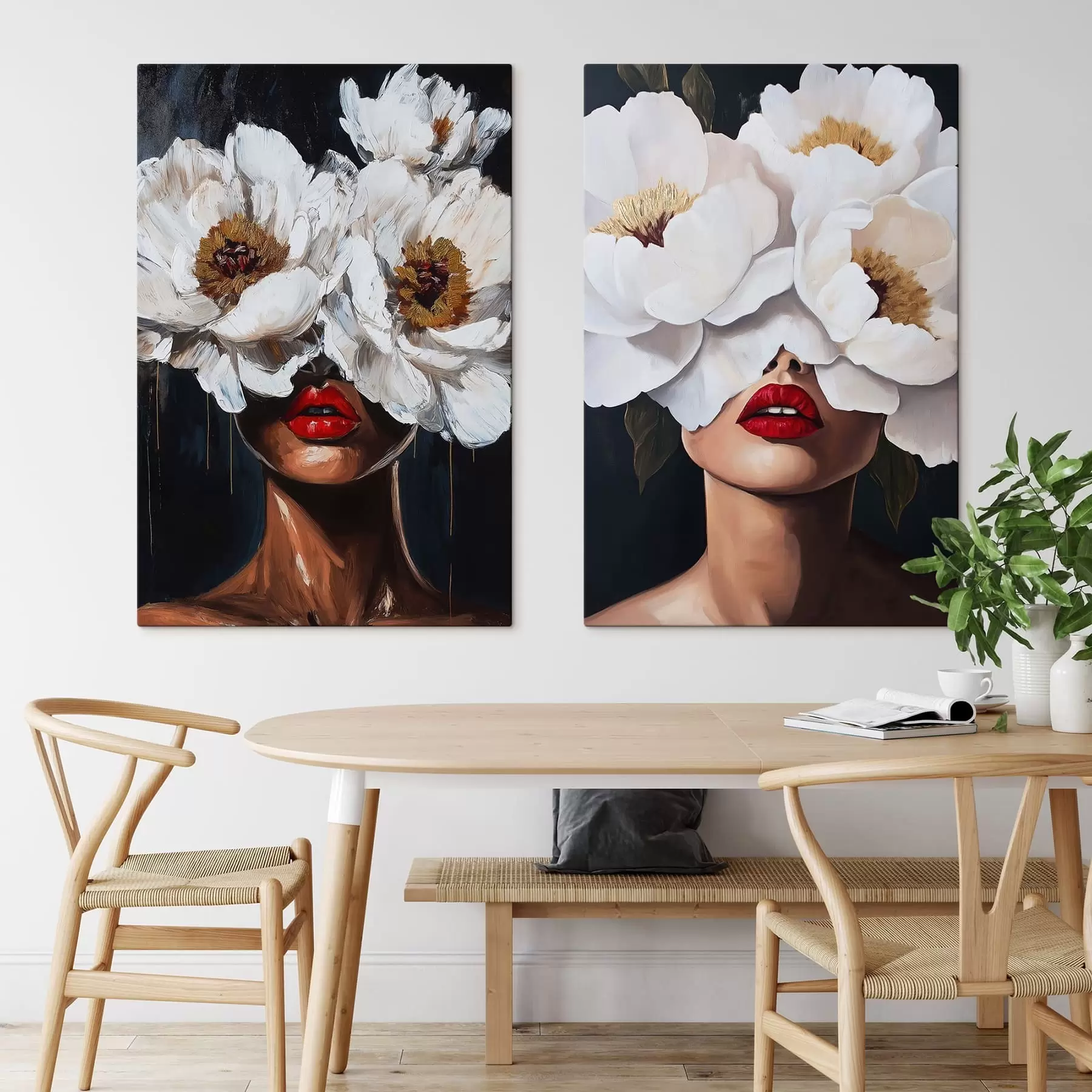 wall murals Flowers in hair m30494