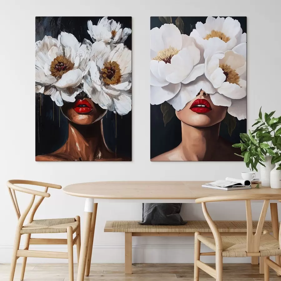 wall murals Flowers in hair m30494