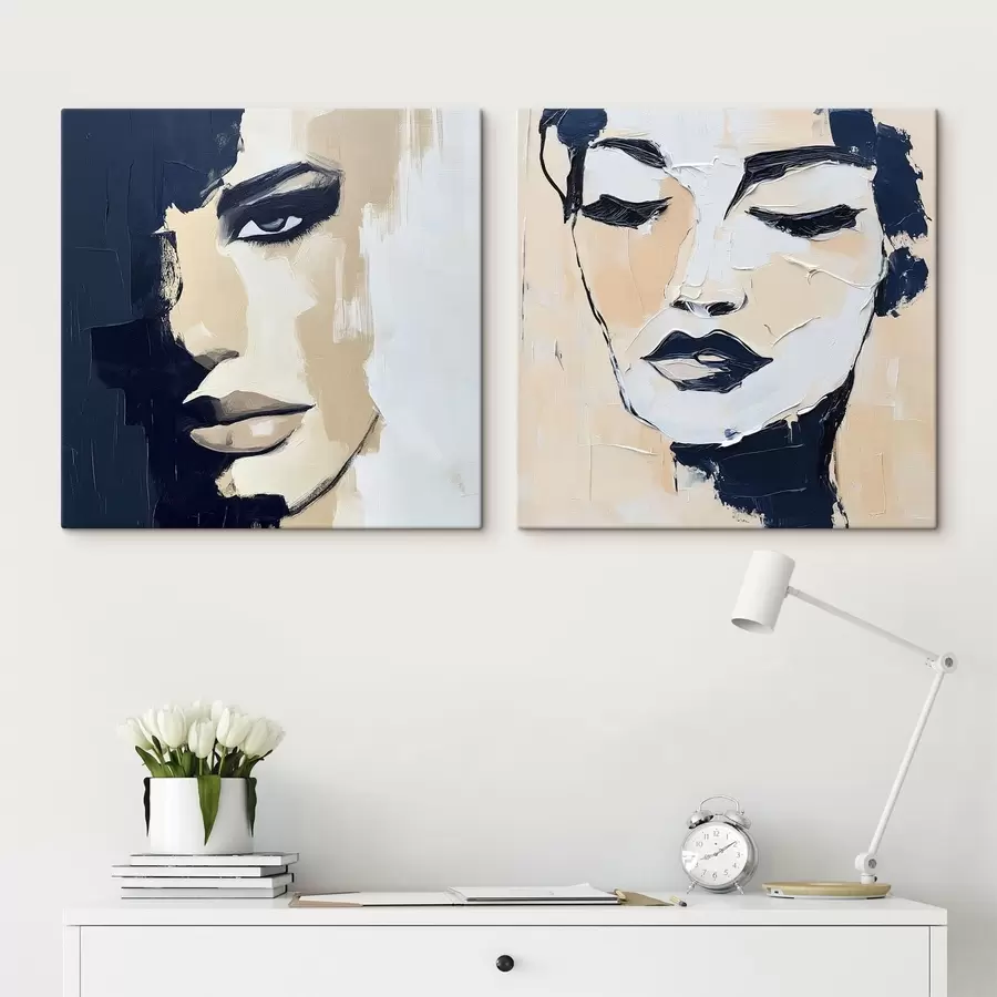 Wall Mural Photo Wallpaper Abstract faces m30499