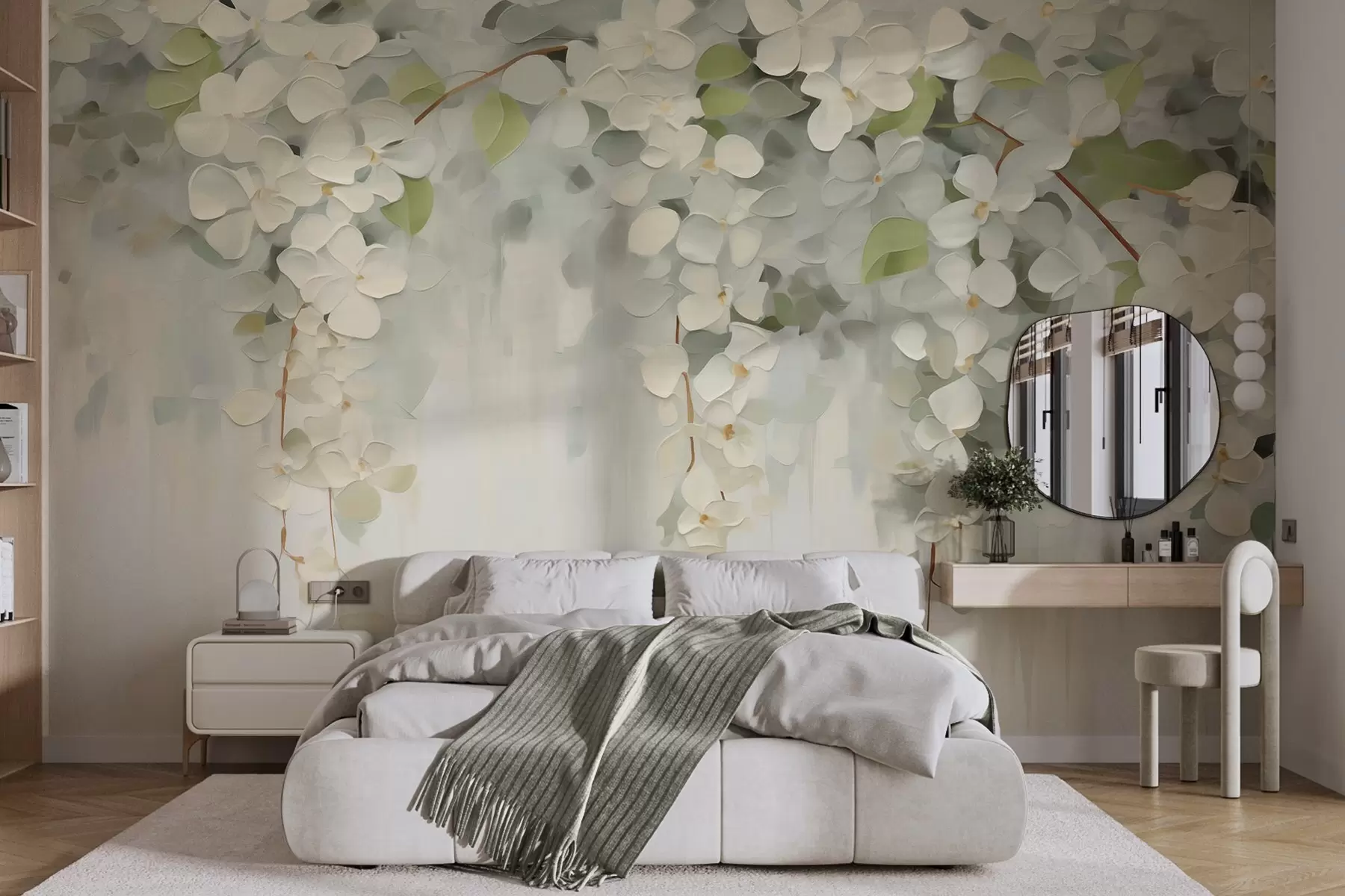 wall murals Abstract hanging flowers imitation painting w05641