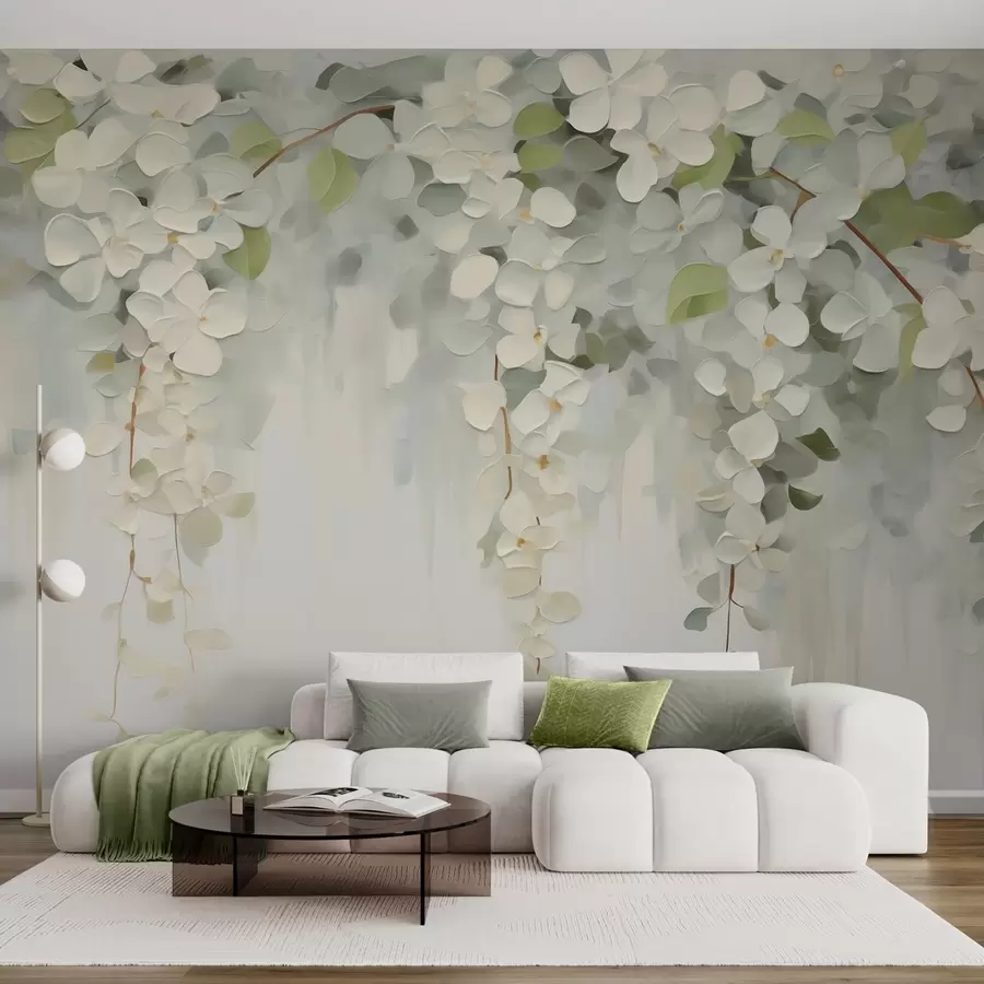 wall murals Abstract hanging flowers imitation painting w05641