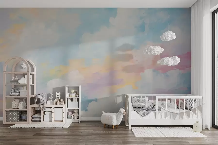 Wall Mural Photo Wallpaper Abstract sky imitation of painting w05637