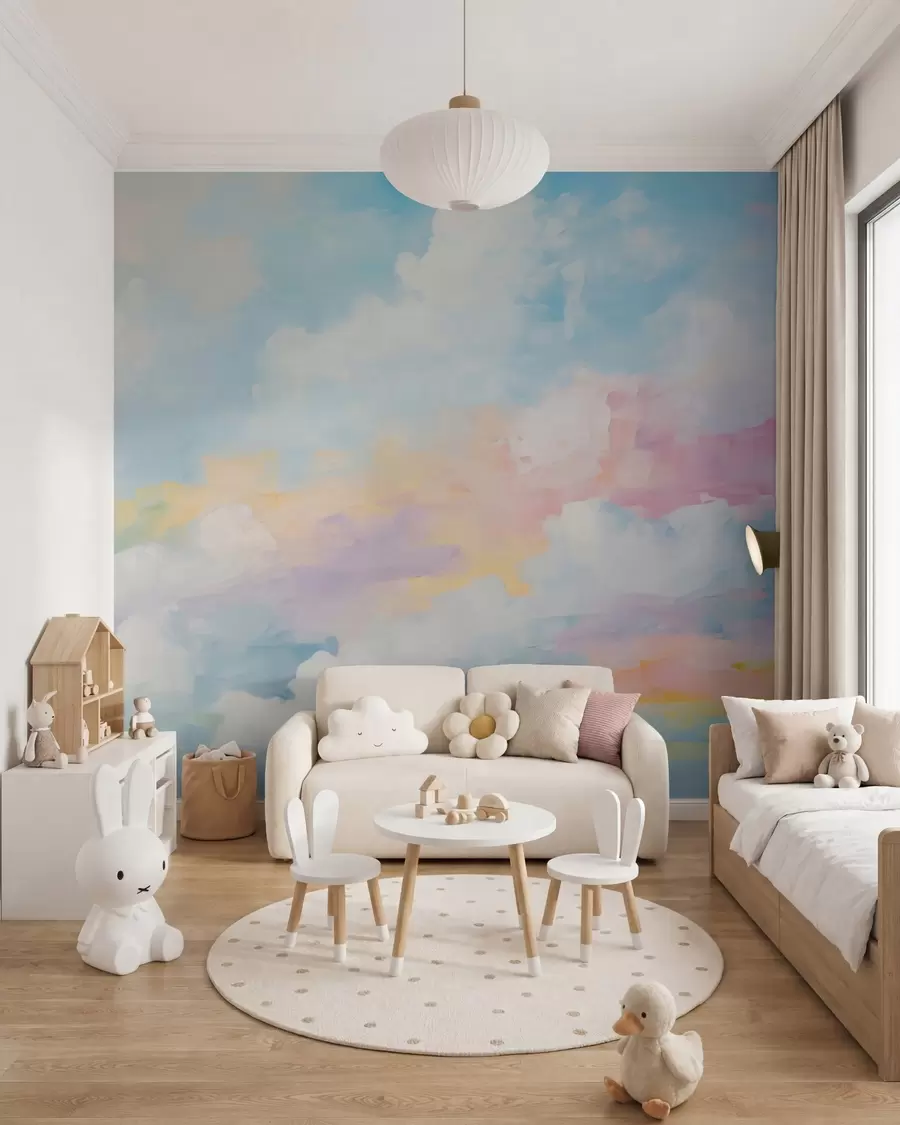 murales Imitación abstracta de un cielo en un cuadro w05637