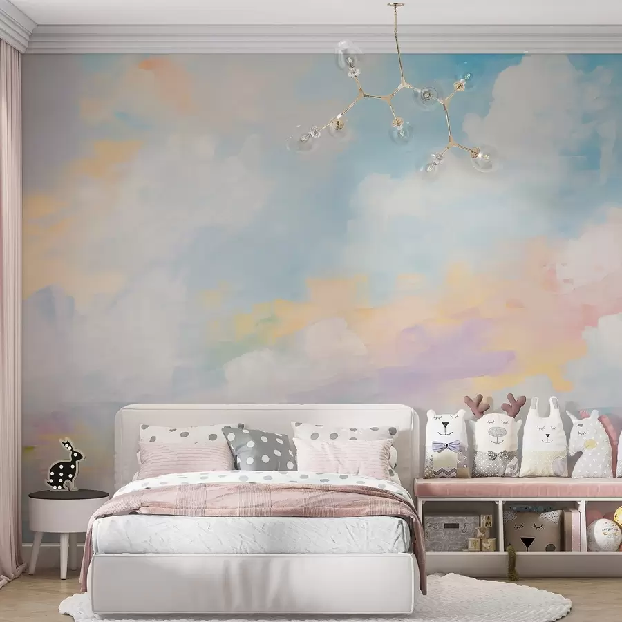 wall murals Abstract sky imitation of painting w05637