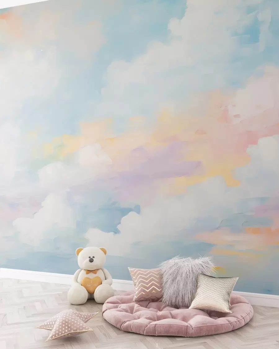 wall murals Abstract sky imitation of painting w05637
