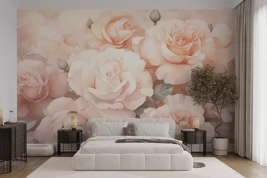 Wall Mural Photo Wallpaper Abstract roses w05553