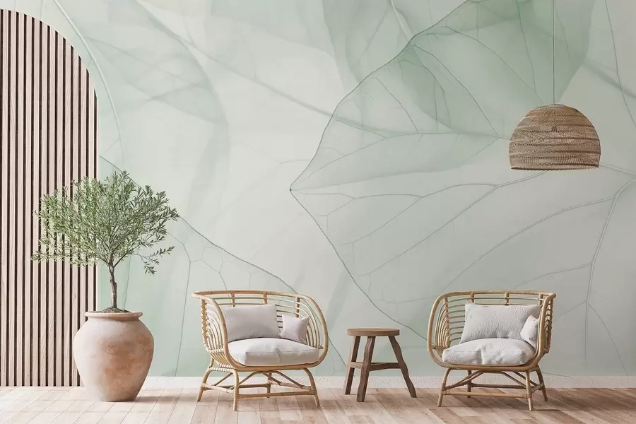wall murals Abstract leaf veins w05474