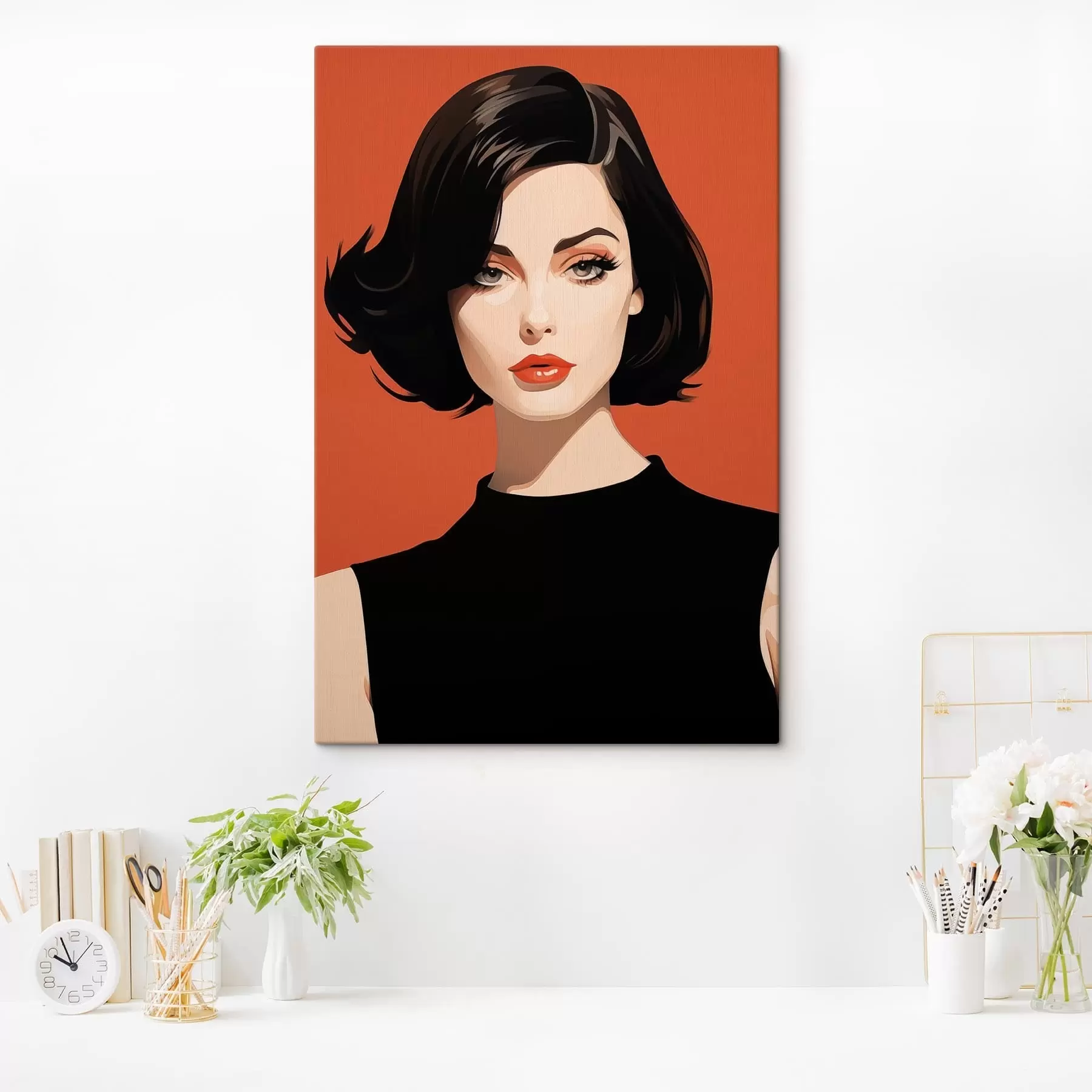 wall murals Woman in Black s49302