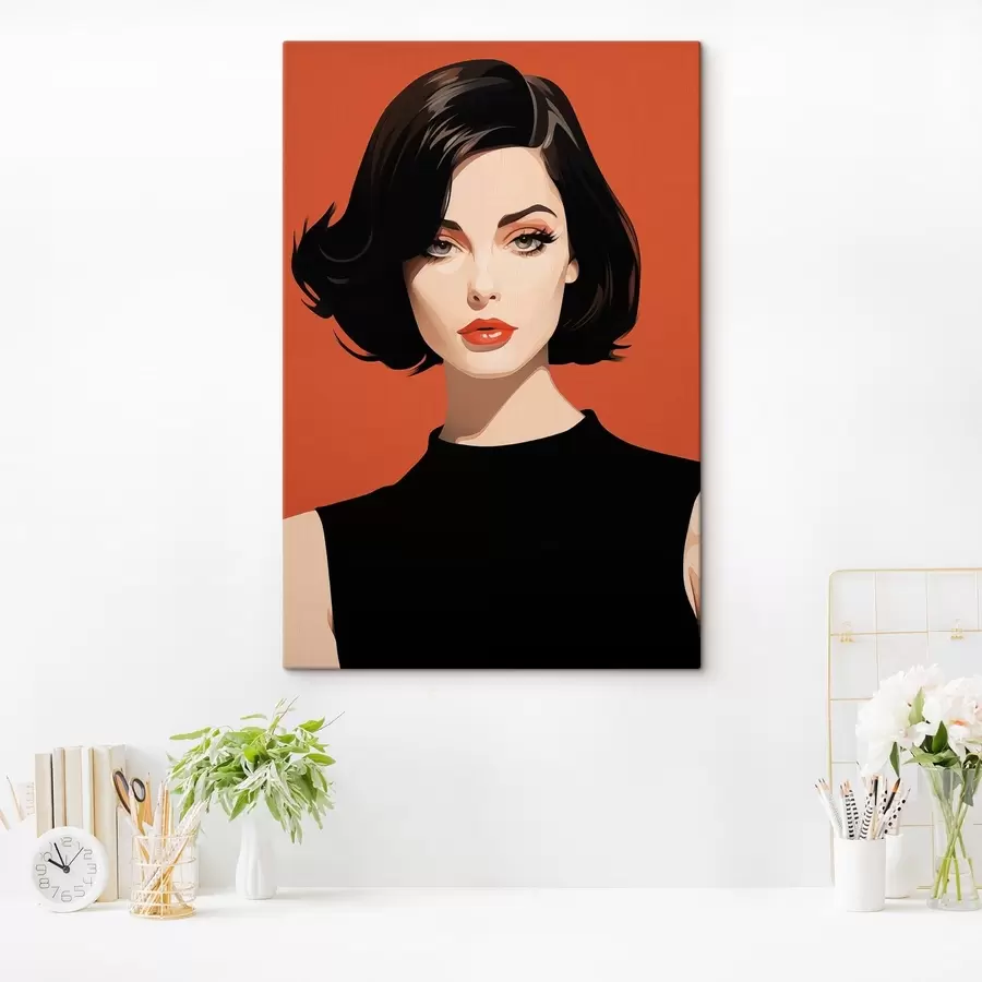 wall murals Woman in Black s49302