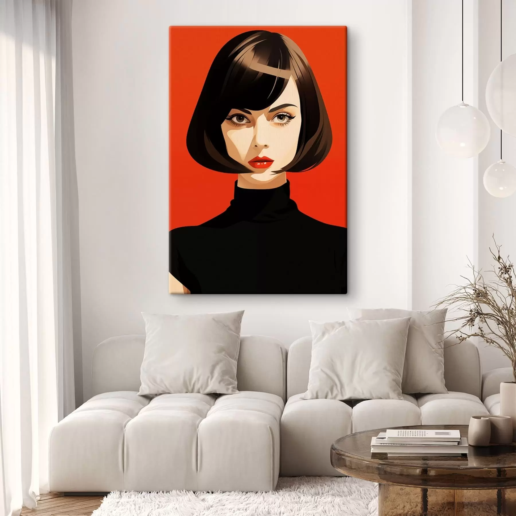wall murals Short Hair Portrait s49303