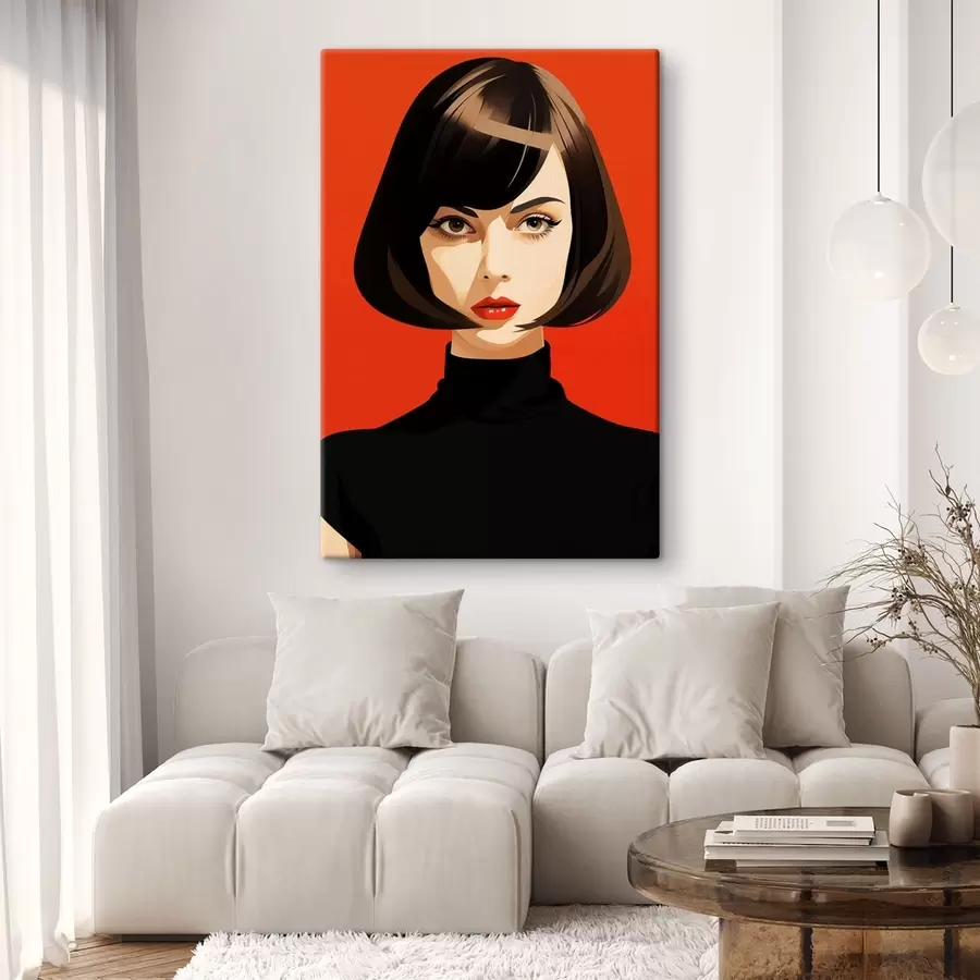 wall murals Short Hair Portrait s49303