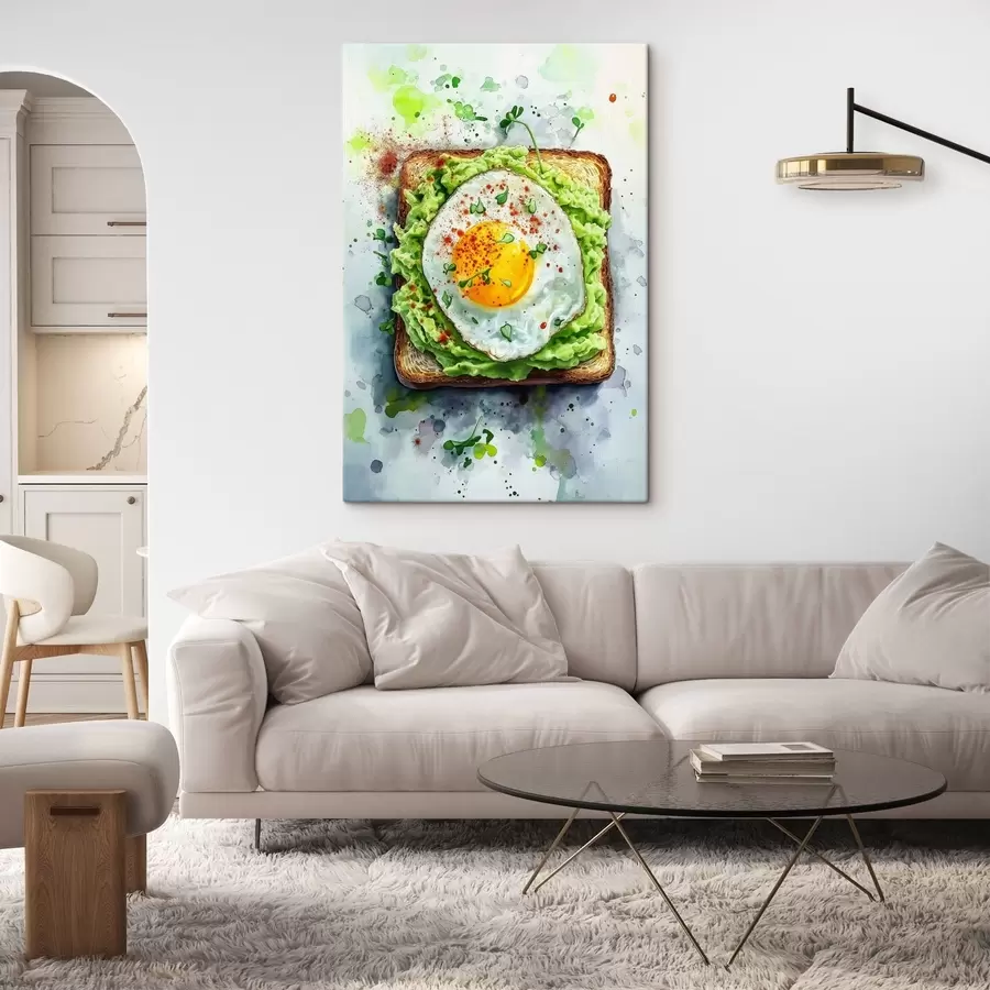 wall murals Egg Toast s49309