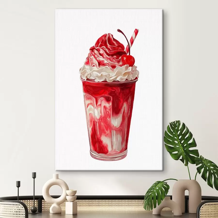 wall murals Cherry Milkshake s49311
