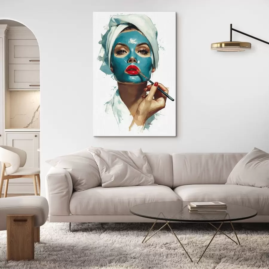 wall murals Face Mask Ritual s49315