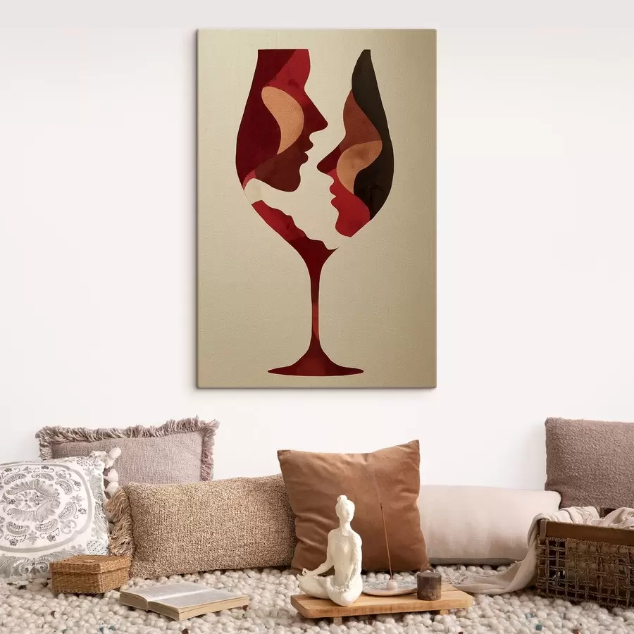 wall murals Faces in Wine s49322
