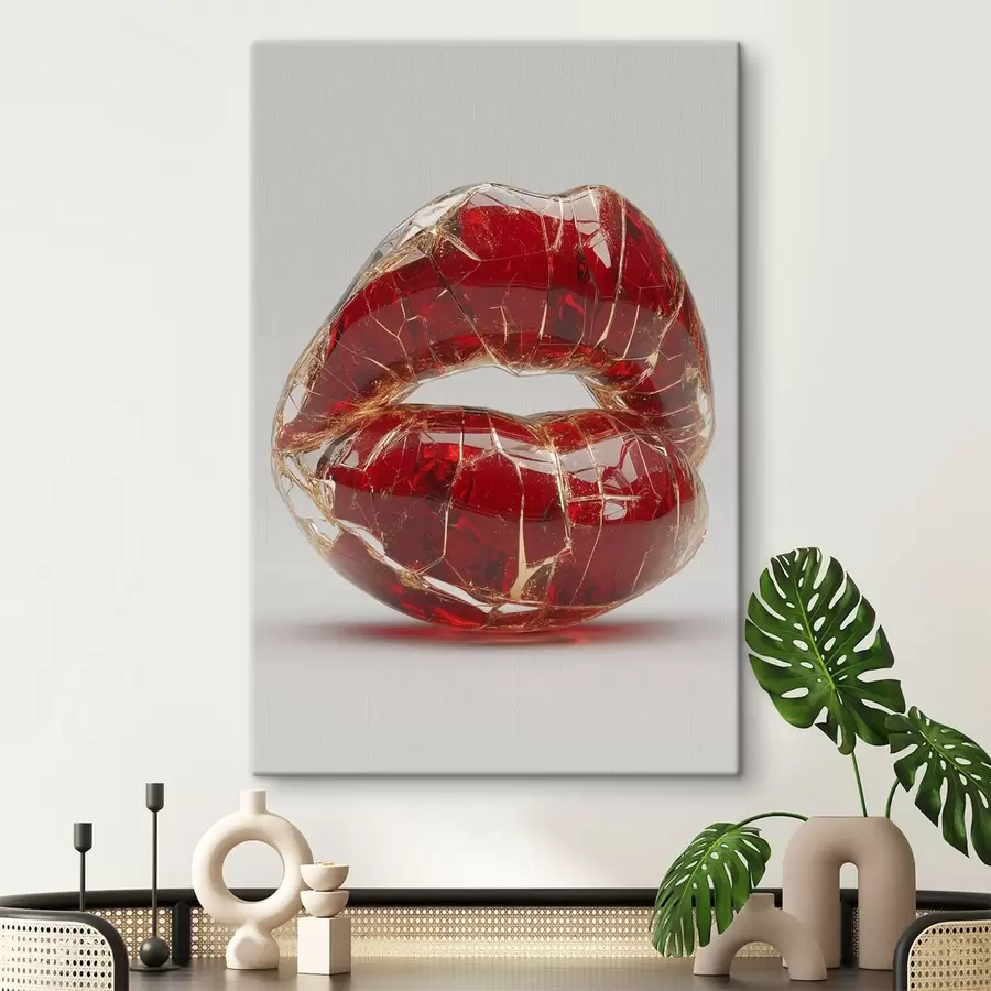 wall murals Crimson Fracture s49331