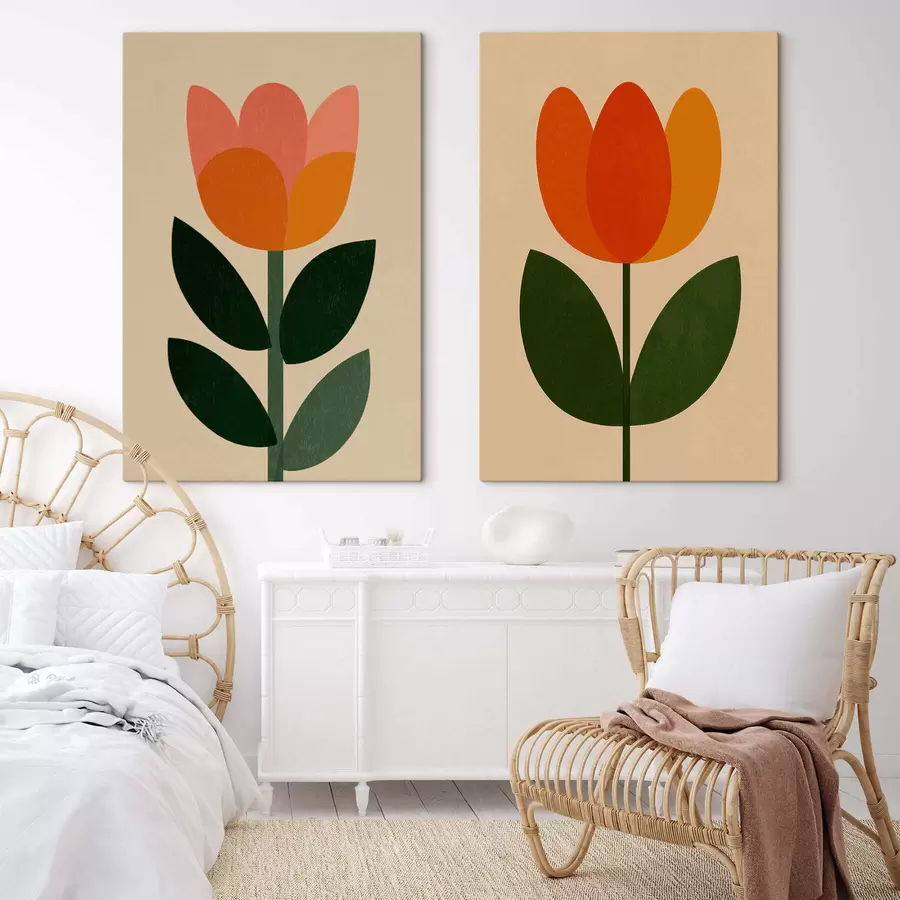 wall murals Scandinavian Tulips m30501