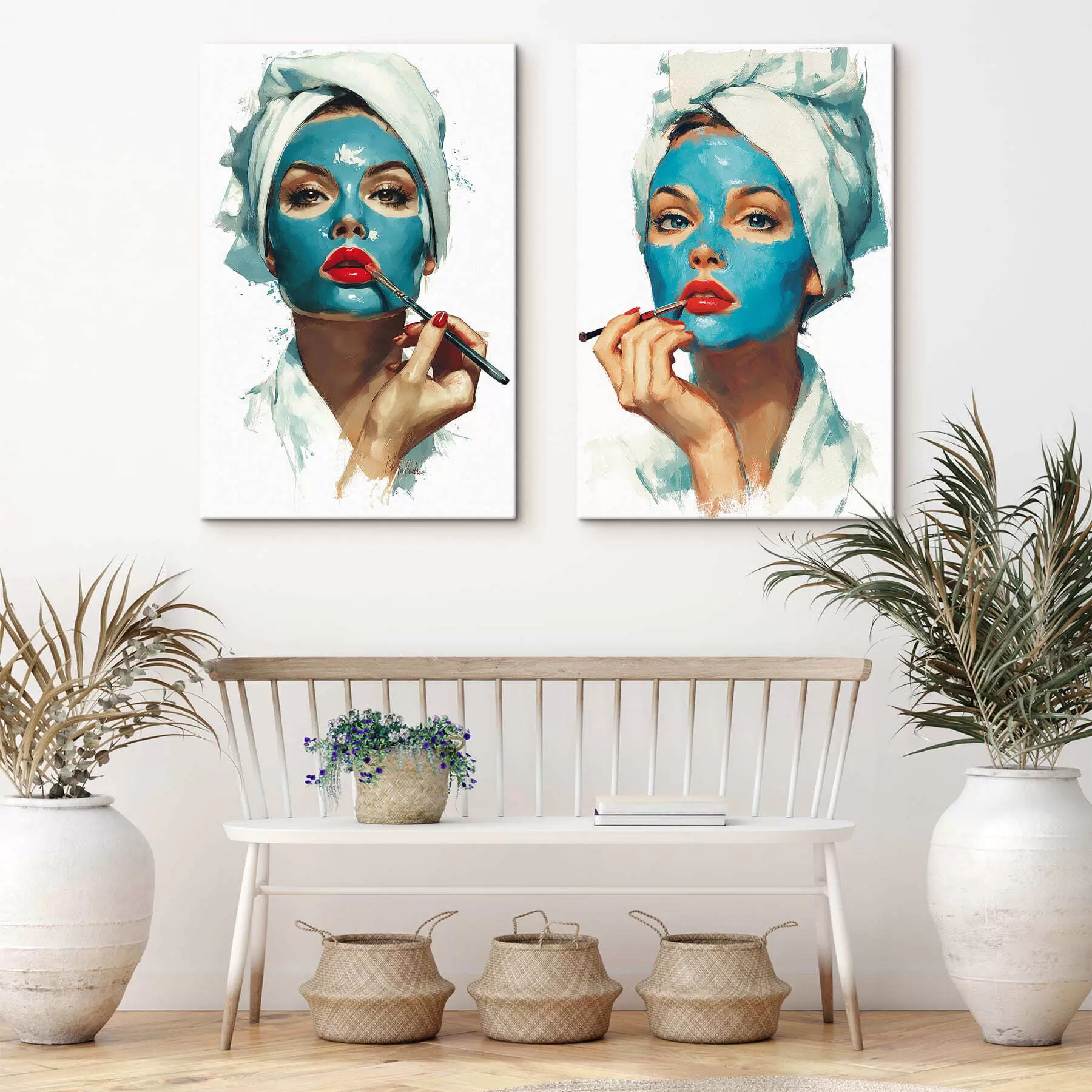 wall murals Blue Beauty Ritual m30506