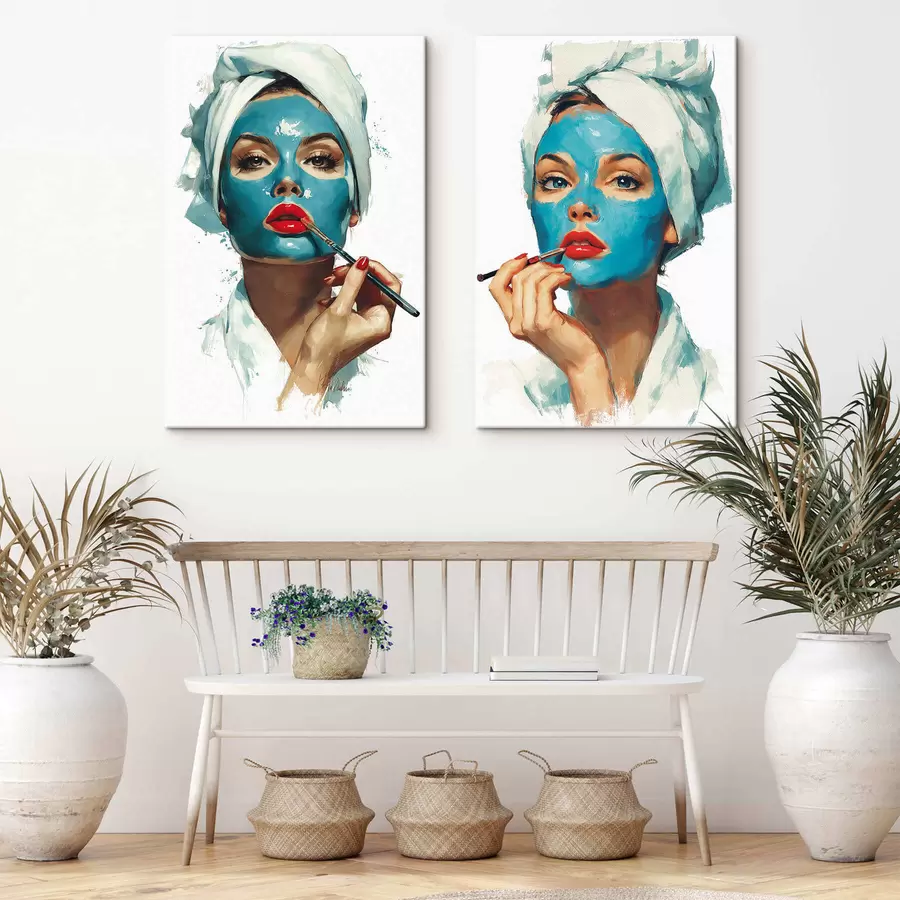 wall murals Blue Beauty Ritual m30506