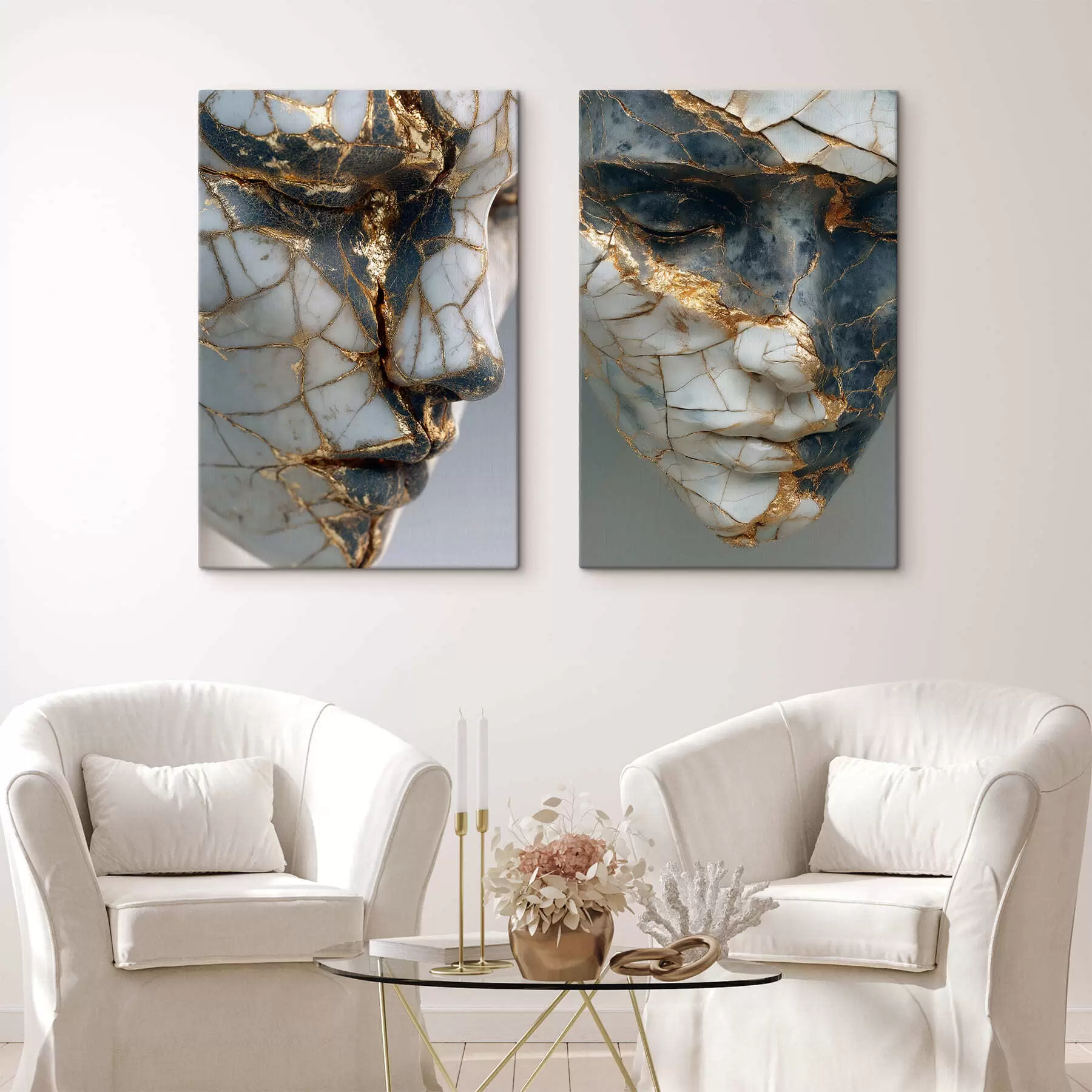 wall murals Marble Fracture Faces m30510