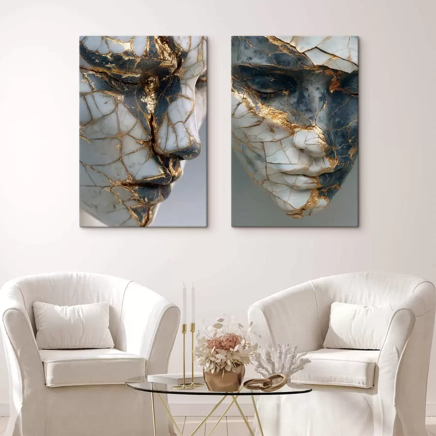 Wall Mural Photo Wallpaper Marble Fracture Faces m30510