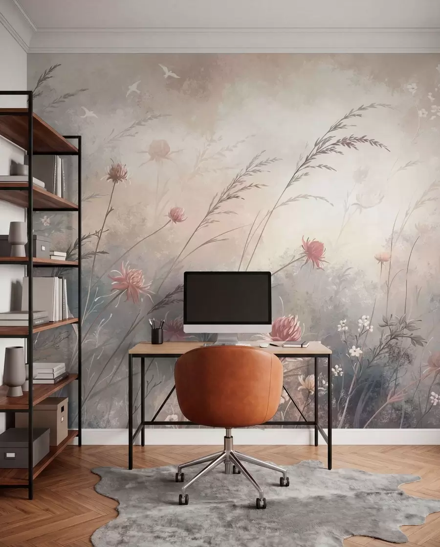 wall murals Meadow in Pearl Light w05538v1