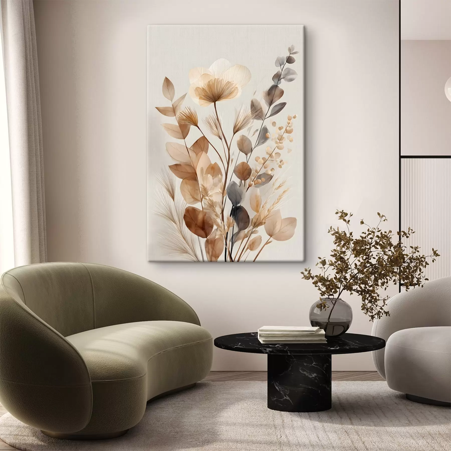 murales Flores secas s49234