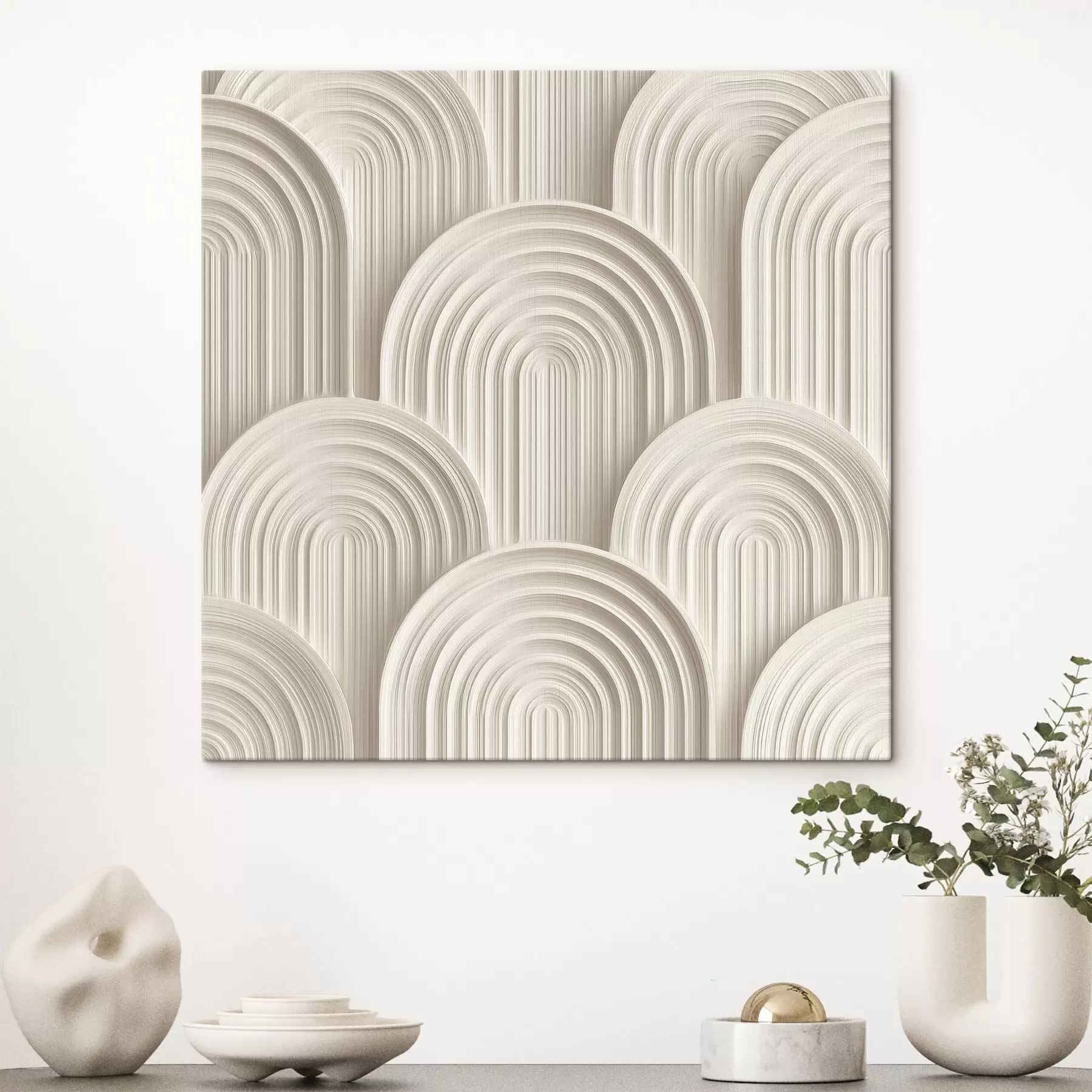 wall murals Decorative arches in the bas-relief style s49243