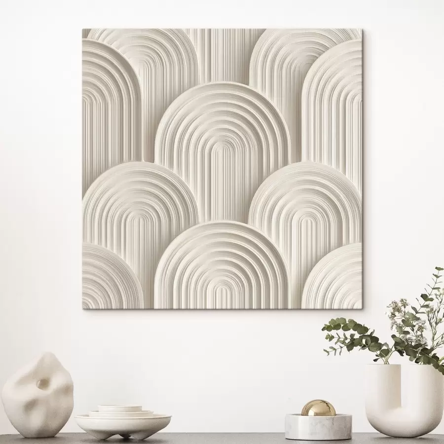 wall murals Decorative arches in the bas-relief style s49243