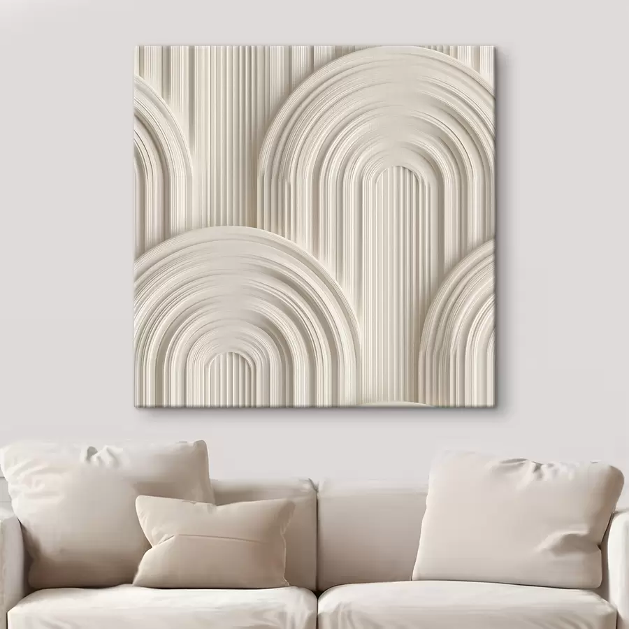 wall murals Decorative arches in the bas-relief style s49244