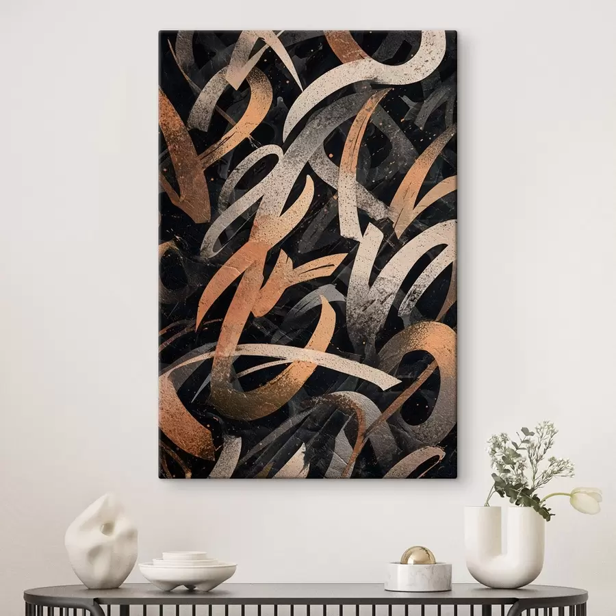 wall murals Modern calligraphy in the graffiti style s49246