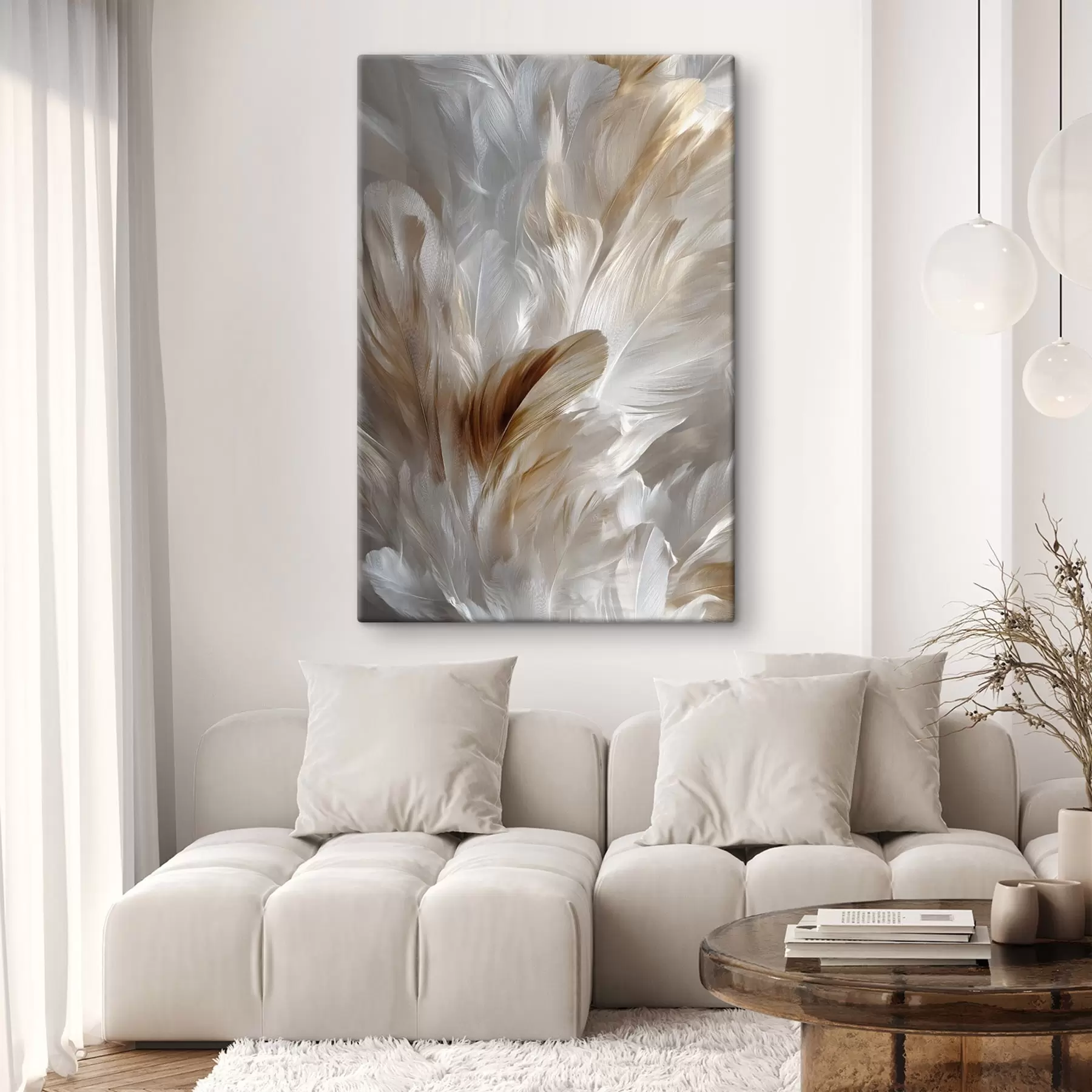 wall murals Exquisite feathers s49251