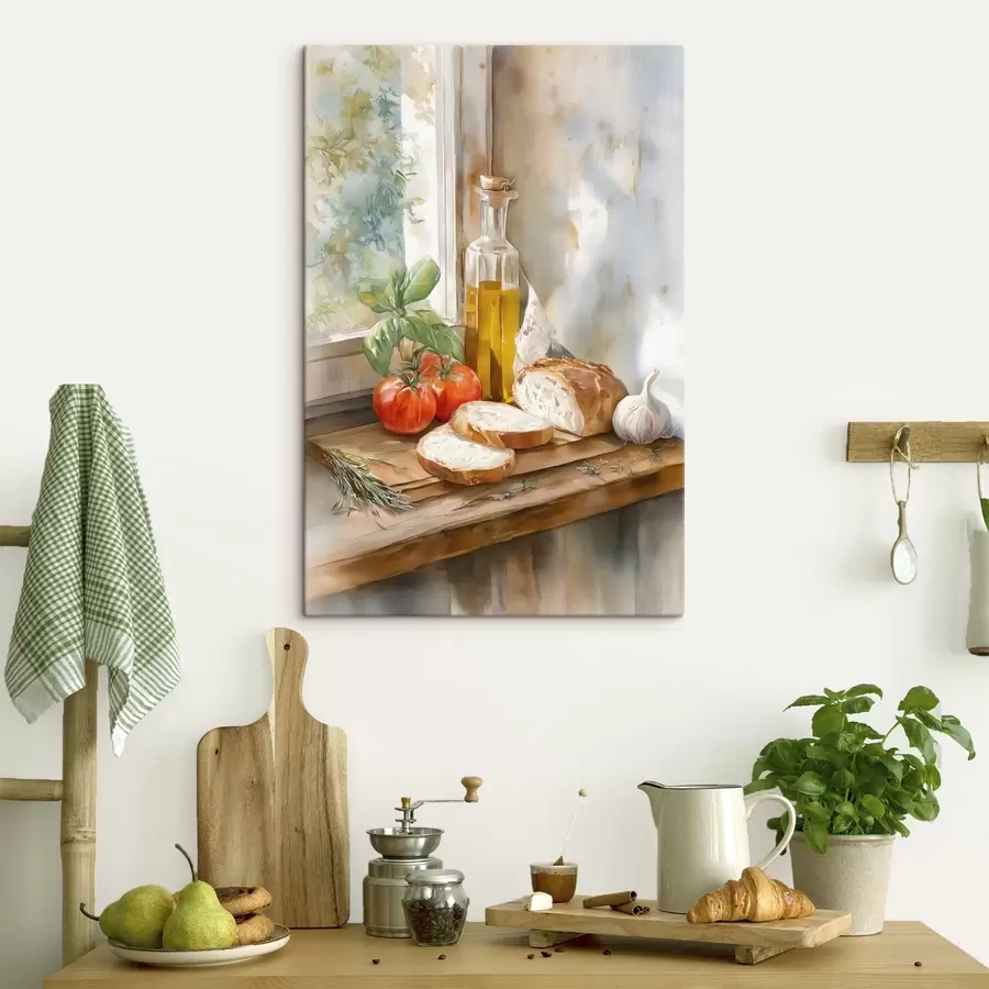 wall murals Italian still life in watercolor style s49255