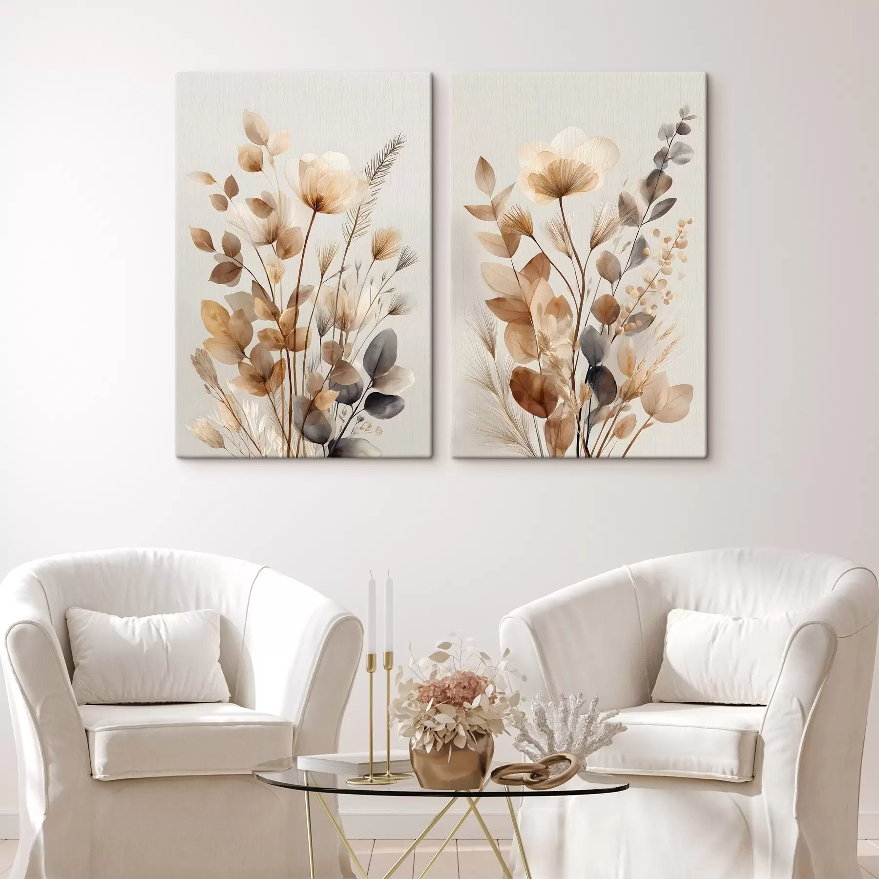 murales Flores secas m30535