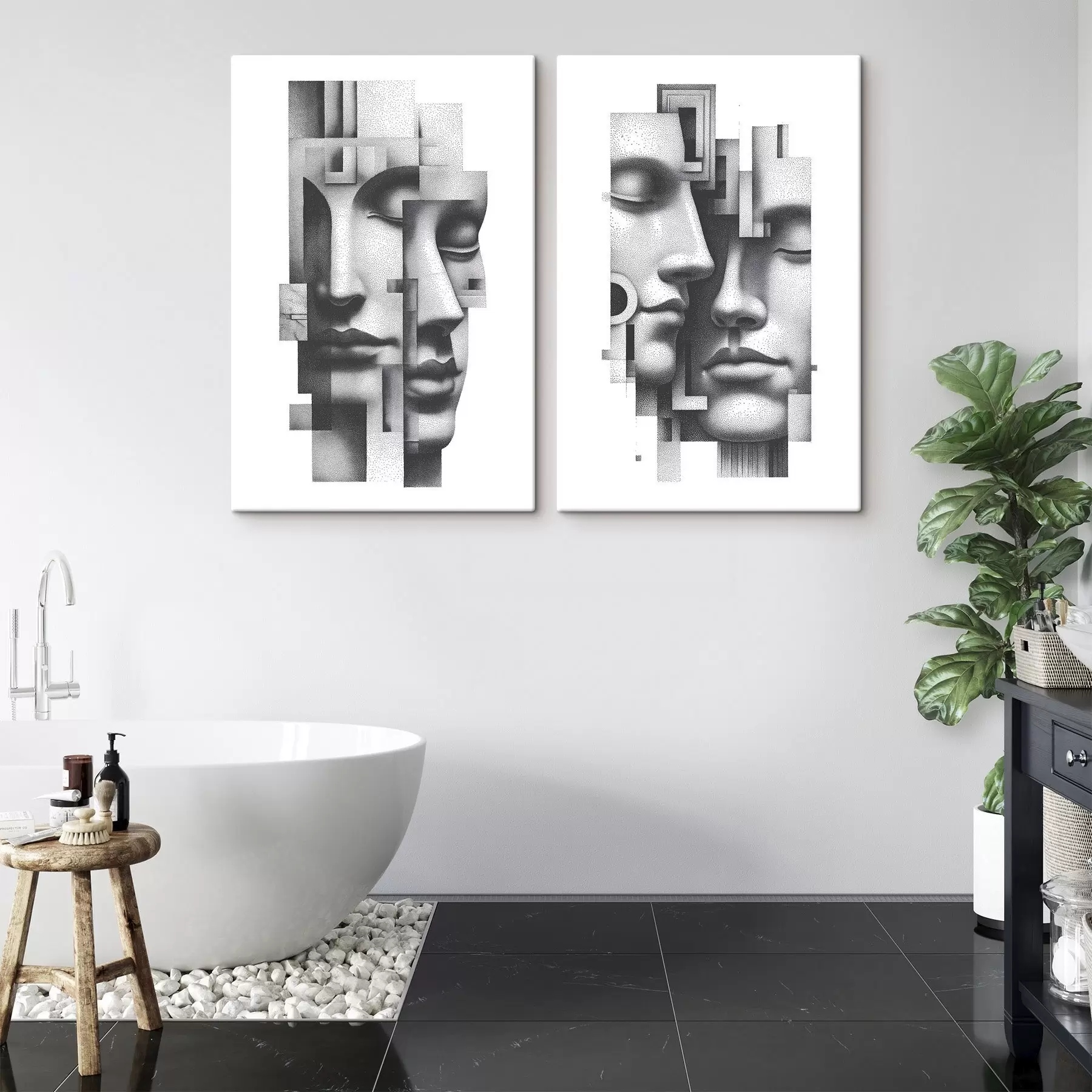 wall murals Graphic abstract portraits m30539