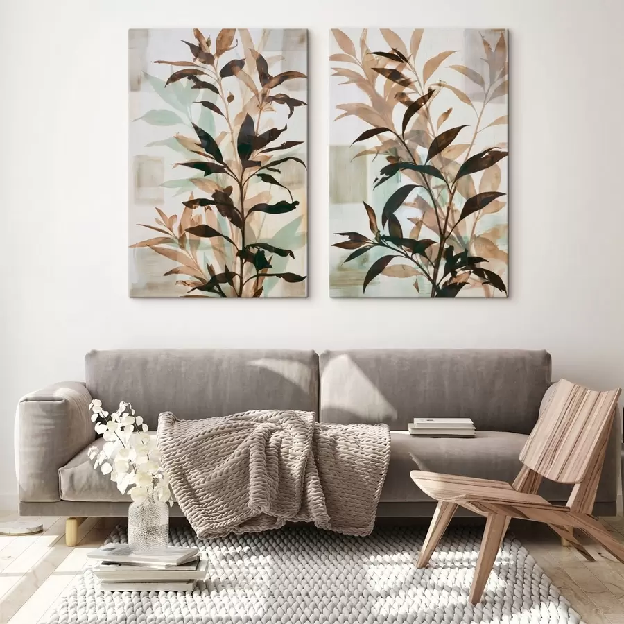 wall murals Abstract branches of leaves m30466