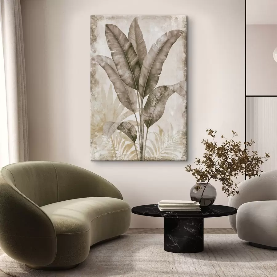 wall murals Tropical leaves s49343