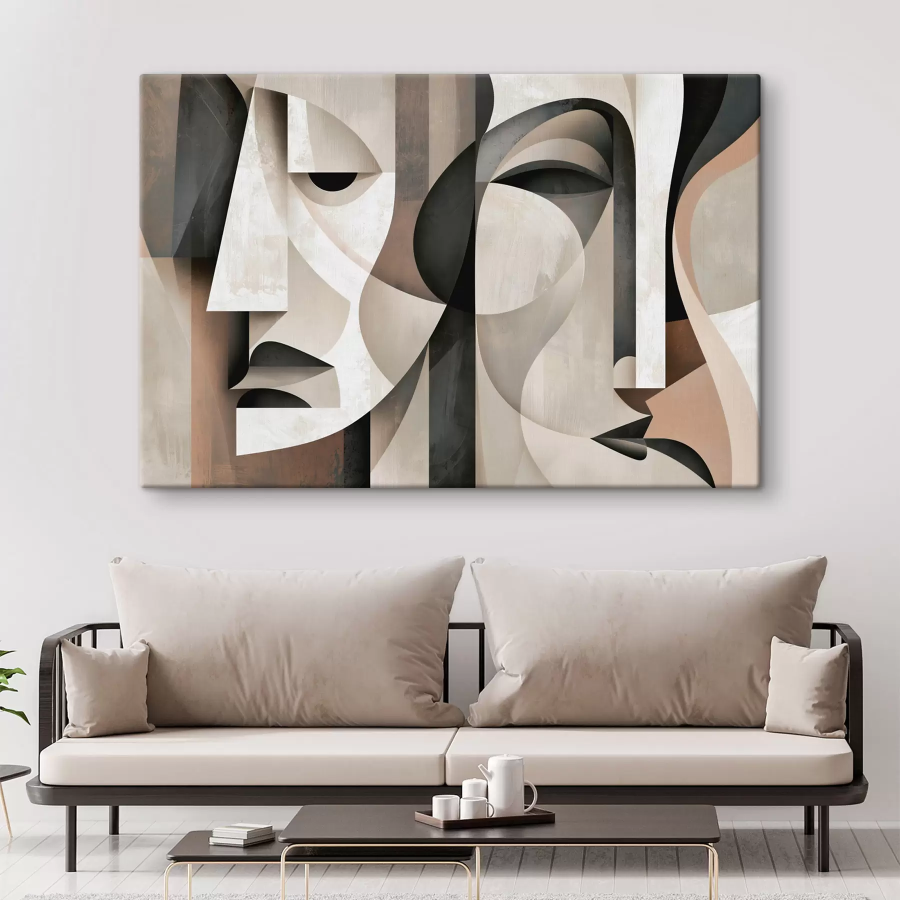 wall murals Abstract faces s49344