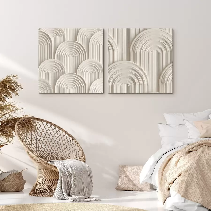wall murals Decorative arches in the bas-relief style m30540