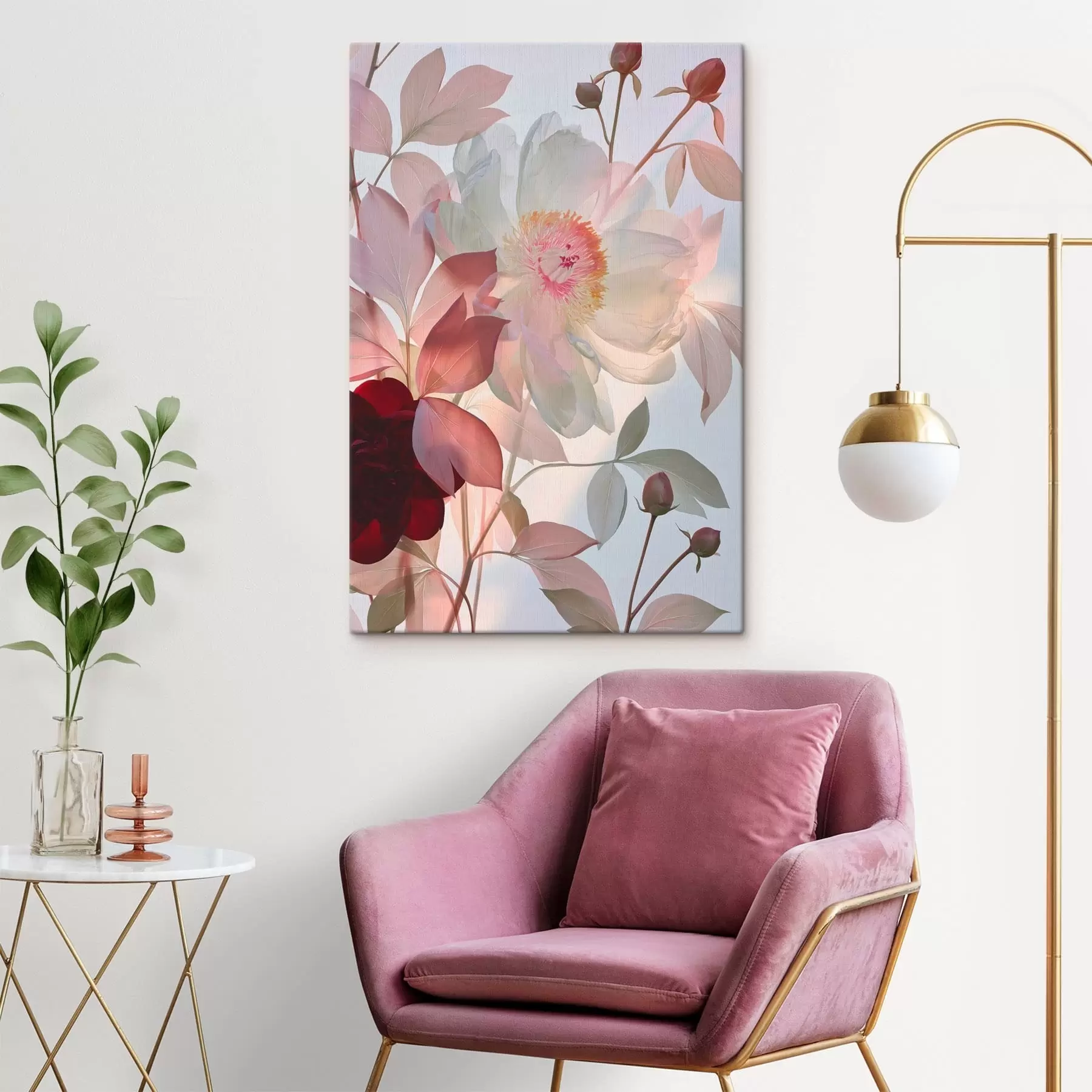 wall murals Flowers with buds s49366