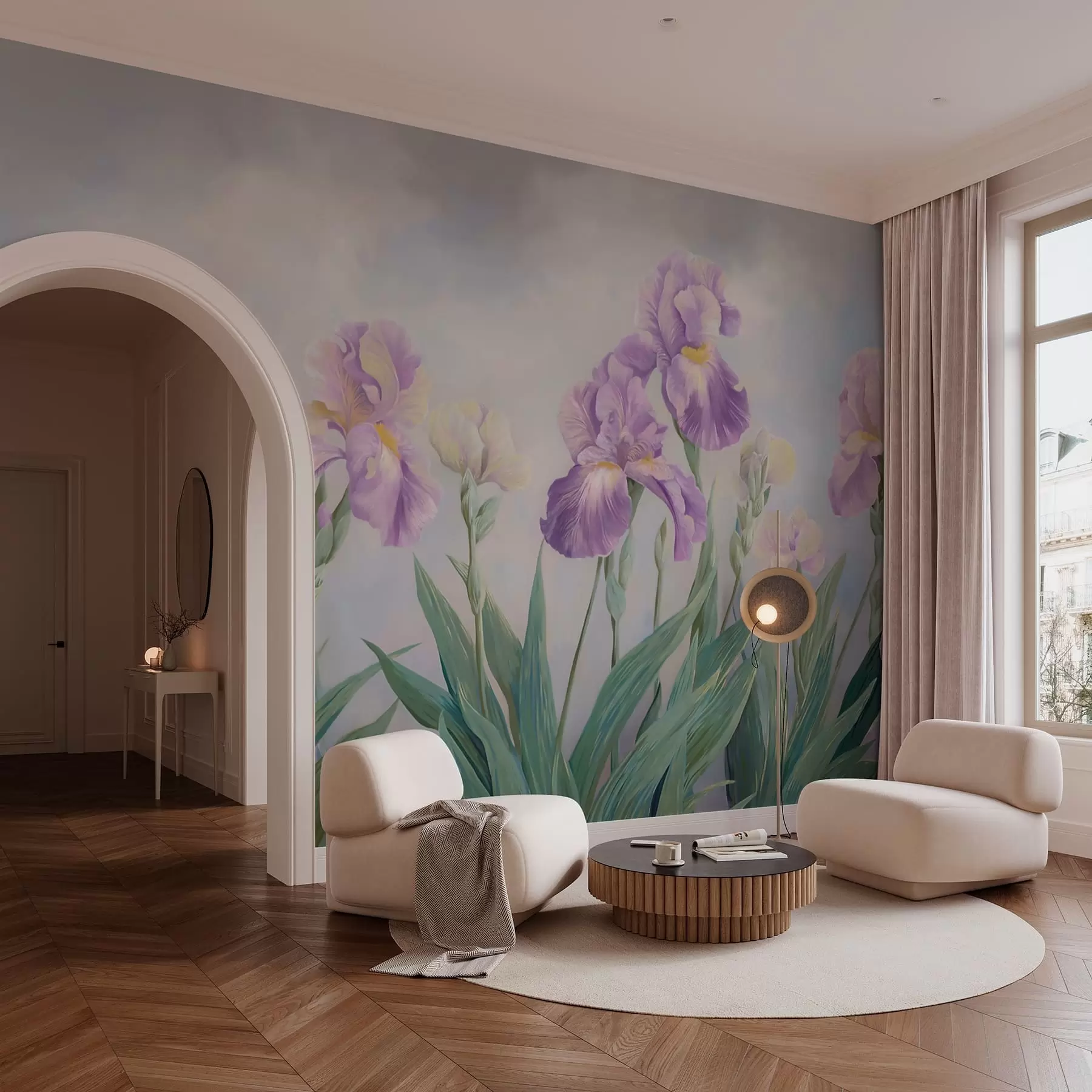 Wall Mural Photo Wallpaper Classic flowers w05646
