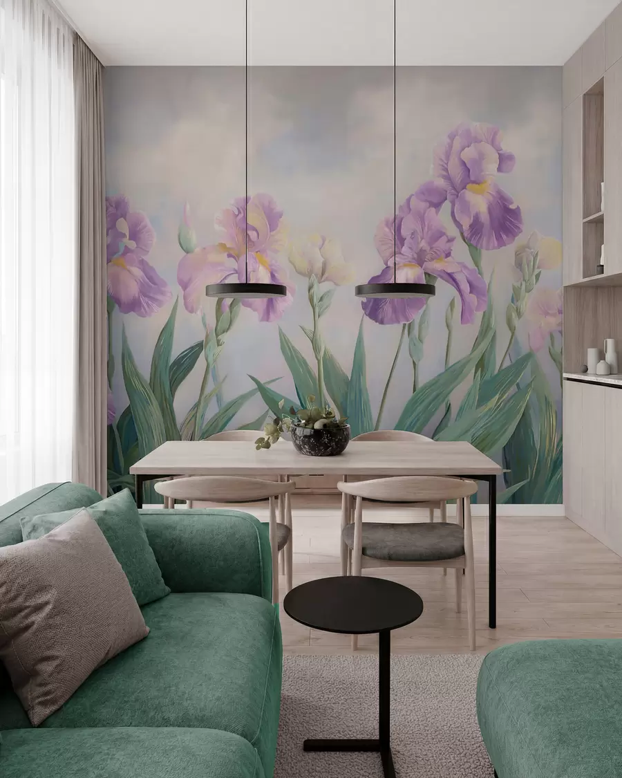 wall murals Classic flowers w05646