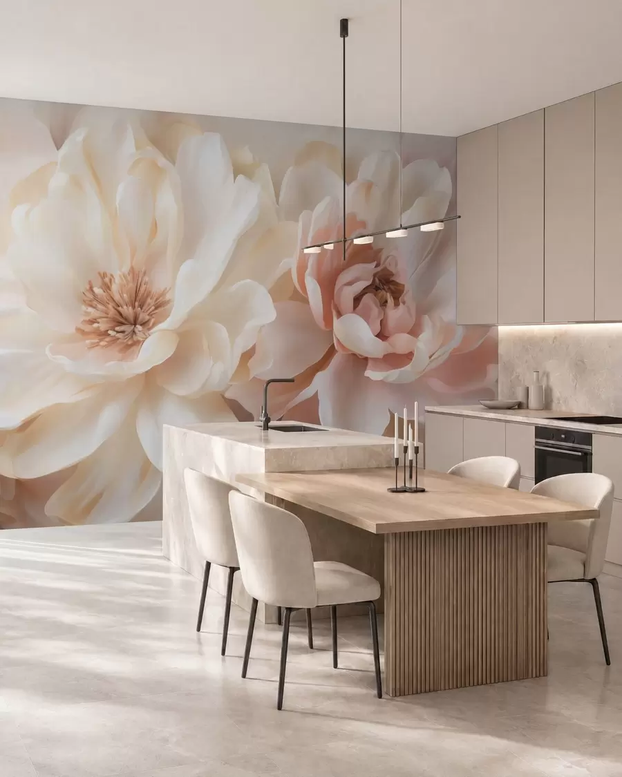 peintures murales Grandes fleurs w05633
