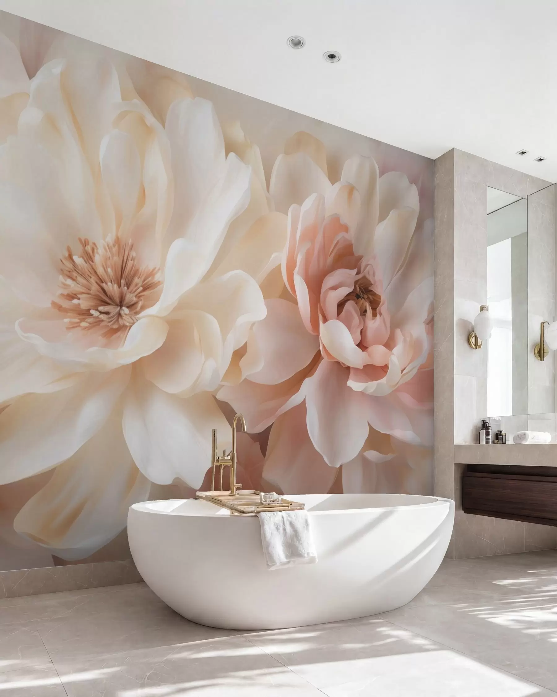 peintures murales Grandes fleurs w05633