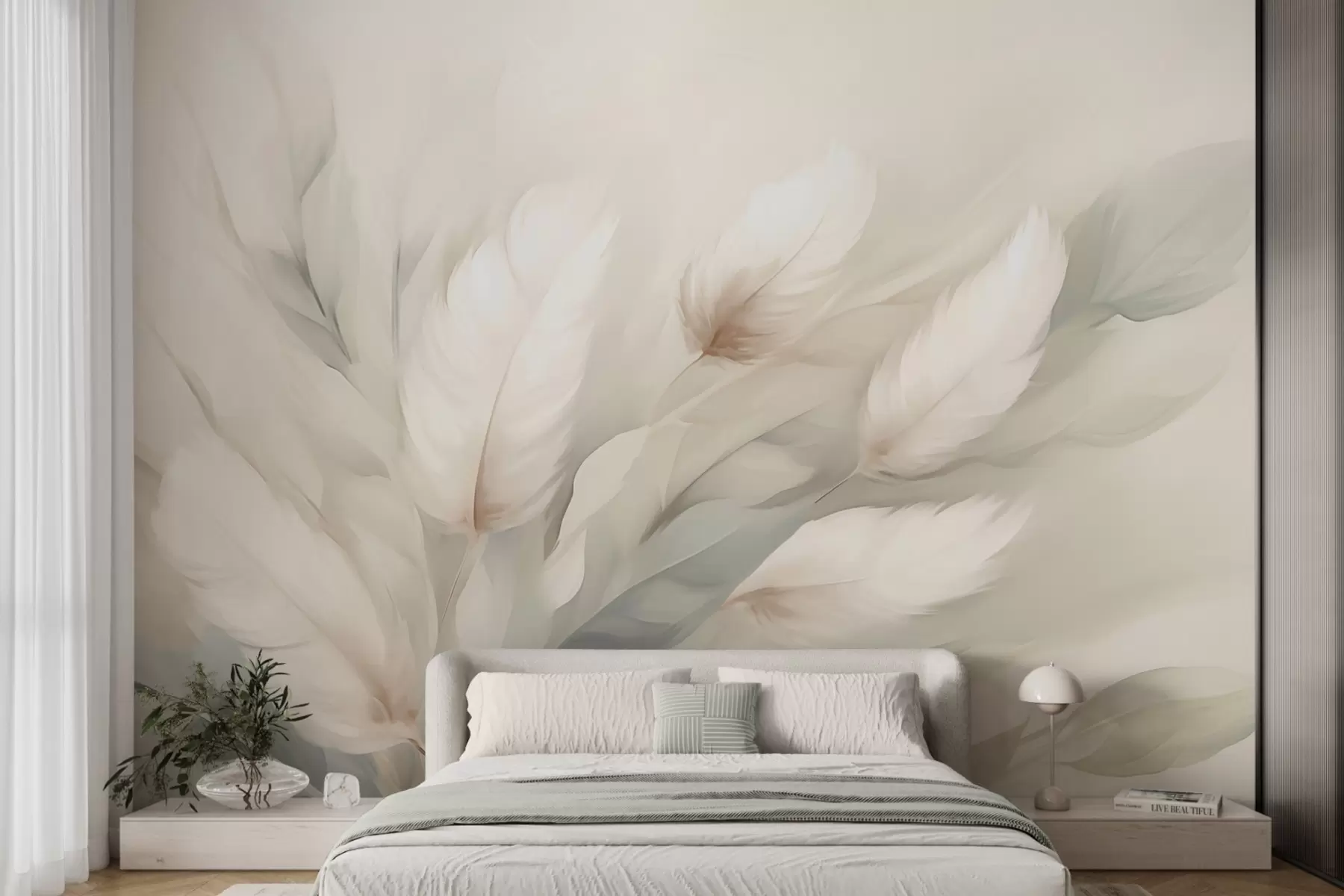 murales Plumas abstractas w05662