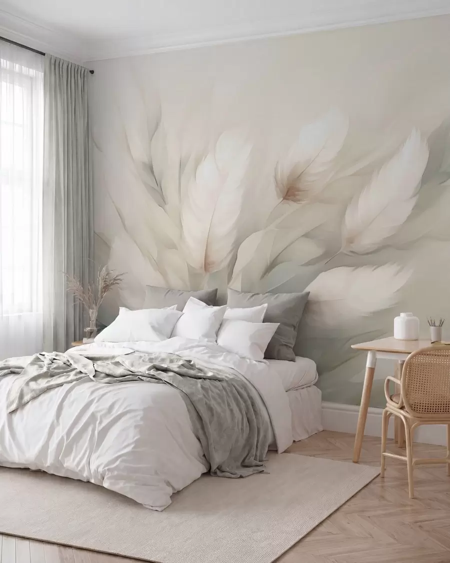 wall murals Abstract feathers w05662
