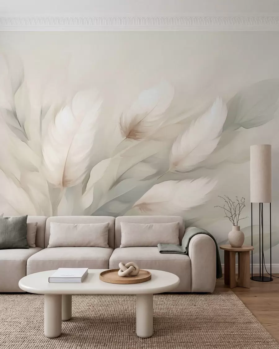 wall murals Abstract feathers w05662